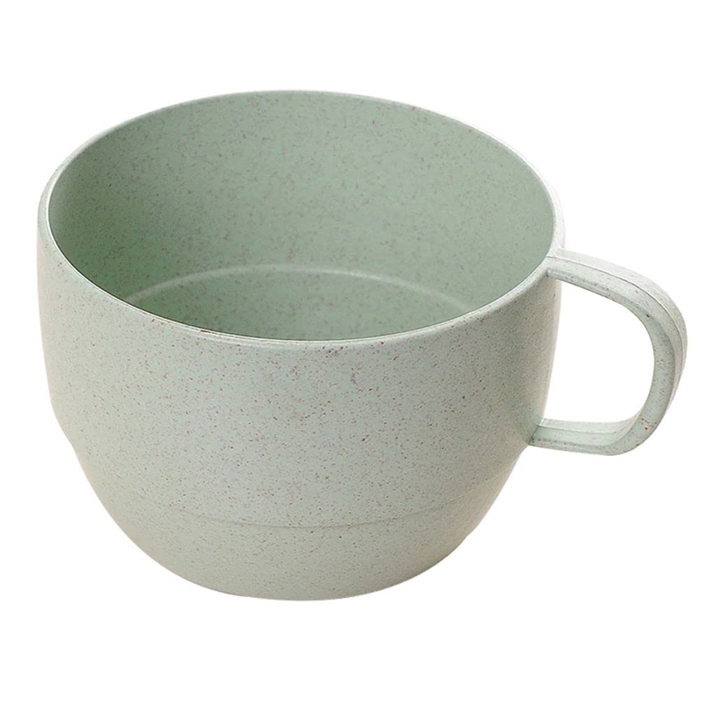 European Style Lightweight Milk Cup, Wide Mouth Simple Breakfast Drinking Cup Flat Bottom Drinking Cup(Pink)