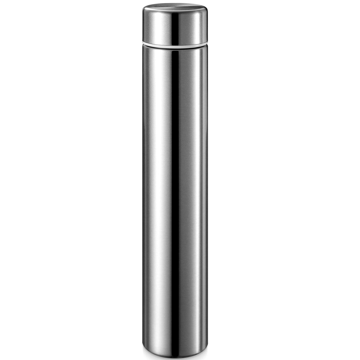 Vesici 4 Pack Silver Slim Stainless Steel Insulated Water Bottle