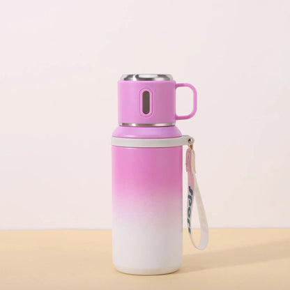 29 oz Stainless Steel Insulated Durable Water Bottle with Carry Strap, Portable Travel Flask for Hot and Cold Drinks, Outdoor Drinkware for Camping, Cycling, Home, and Office, Insulated Water Bottles #GLOBAL PICKS