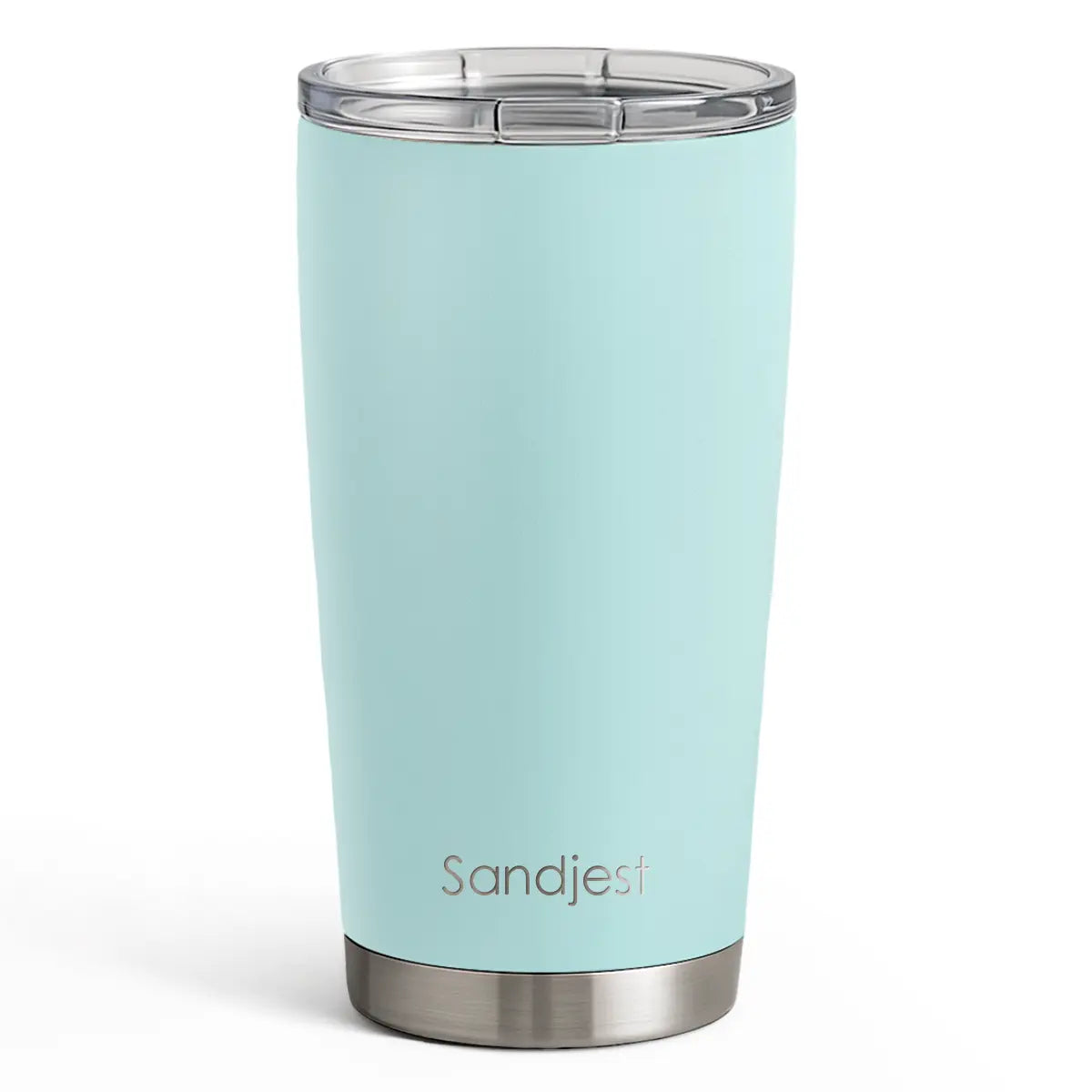 SANDJEST 20oz Stylish Botanical Daisies Insulated Stainless Steel Coffee Flask - Portable, Leakproof, Double-Wall Keeps Coffee Cozy Longer, Cup Holder Friendly, Reusable, Gym-to-Office Use, Iced or Hot Ready, Gift for Her
