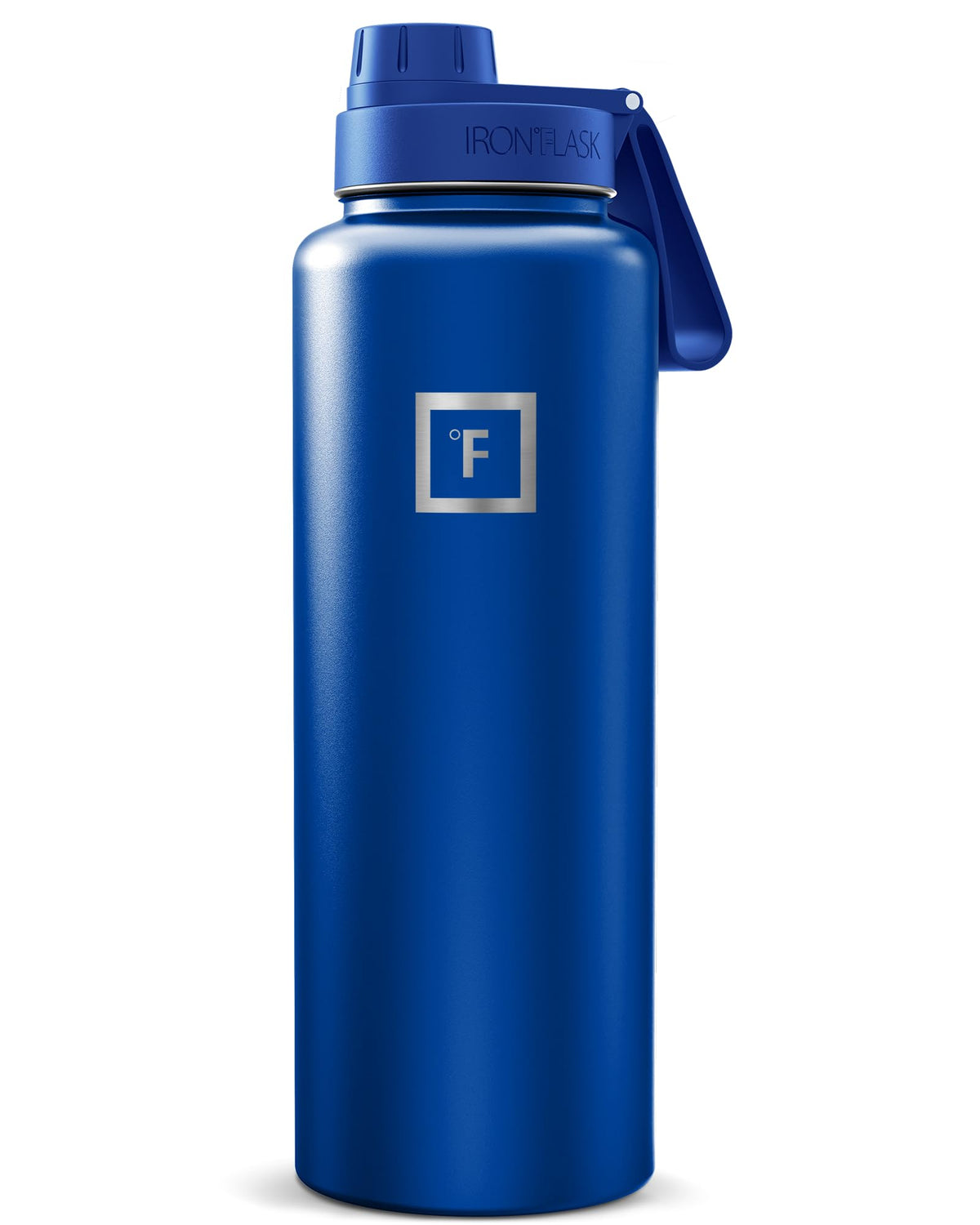 IRON °FLASK 40 oz Wide Mouth Water Bottle with Straw | Insulated Stainless Steel Sports Water Bottle with Leakproof Straw Lid - BPA Free, Cold 24 Hrs, Sweat Free (Midnight Black)