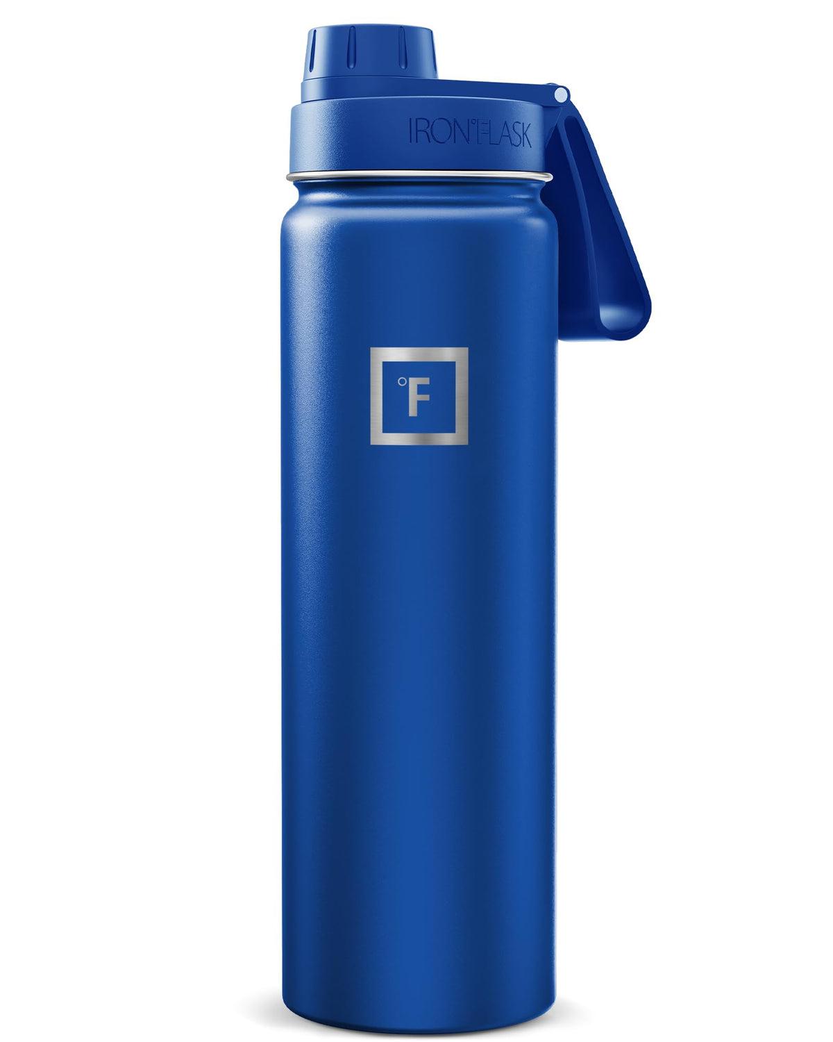 IRON °FLASK 32 oz Wide Mouth Water Bottle with 3 Lids | Insulated Stainless Steel Sports Water Bottle with 3 Leakproof Lids - BPA Free, Cold 24 Hrs, Sweat Free (Midnight Black)