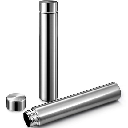 Vesici 4 Pack Silver Slim Stainless Steel Insulated Water Bottle