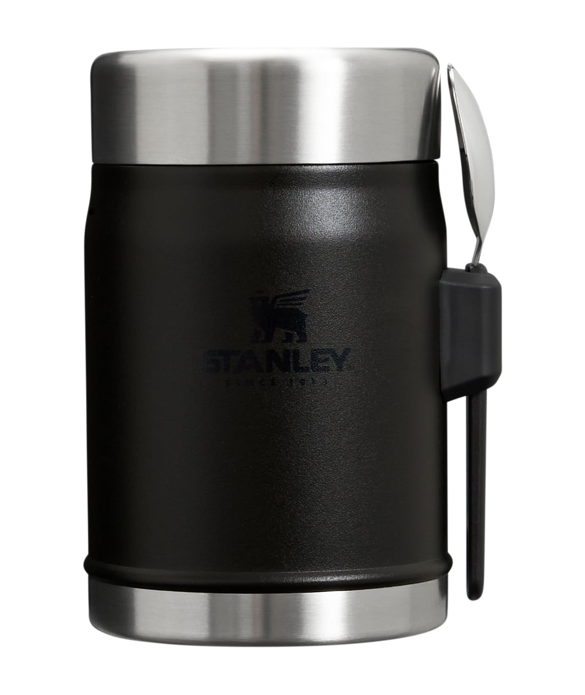 STANLEY Classic Food Jar and Spork | Vacuum Insulated Food Container | Wide Mouth Screw On Lid | Packable for Travel | Stainless Steel with Leakproof Lid | BPA-Free