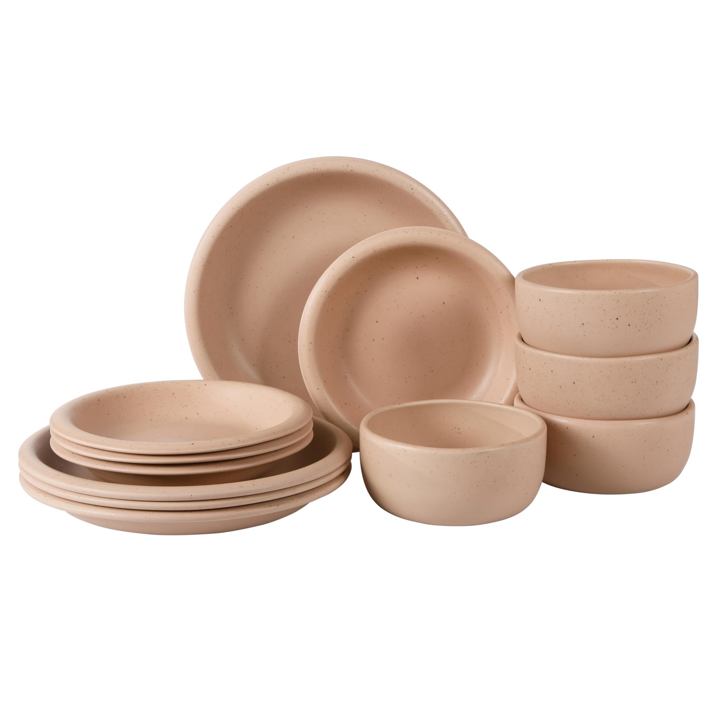 Two Time Oprah's Favorite Things Winner - Corsica Clay 4-Piece Mug Set – Burnt Apricot Terracotta Stoneware Coffee & Tea Cups, Durable Ceramic Drinkware