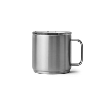 YETI Rambler 14 oz Ceramic Lined Stackable Mug, Cape Taupe | Double-Wall Vacuum Insulated, Stainless Steel with MagSlider Lid