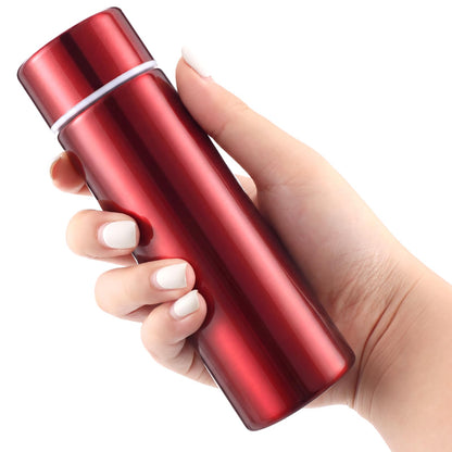 Vesici 4 Pack Mini Insulated Stainless Water Bottle,Silver | 4.4 oz Small Insulated Flask, for Purse Leak Proof Pocket, Keeps Drink Cold and Hot, for Women Kids Lunch Bag Coffee Travel