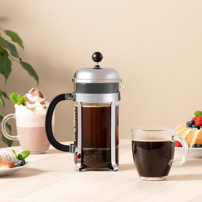 Bodum 12oz Bistro Coffee Mug Single-Wall Tempered Glass, 2 Pack, Clear | Single-Wall