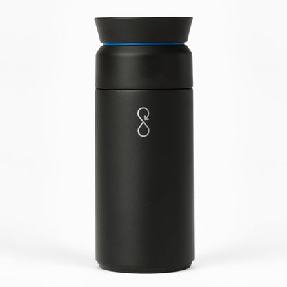 Ocean Bottle Brew Flask 12 oz | Insulated Travel Flask for Hot & Cold Drinks | Recycled Stainless Steel | Sustainable, Eco Friendly Gift (Rock Grey)