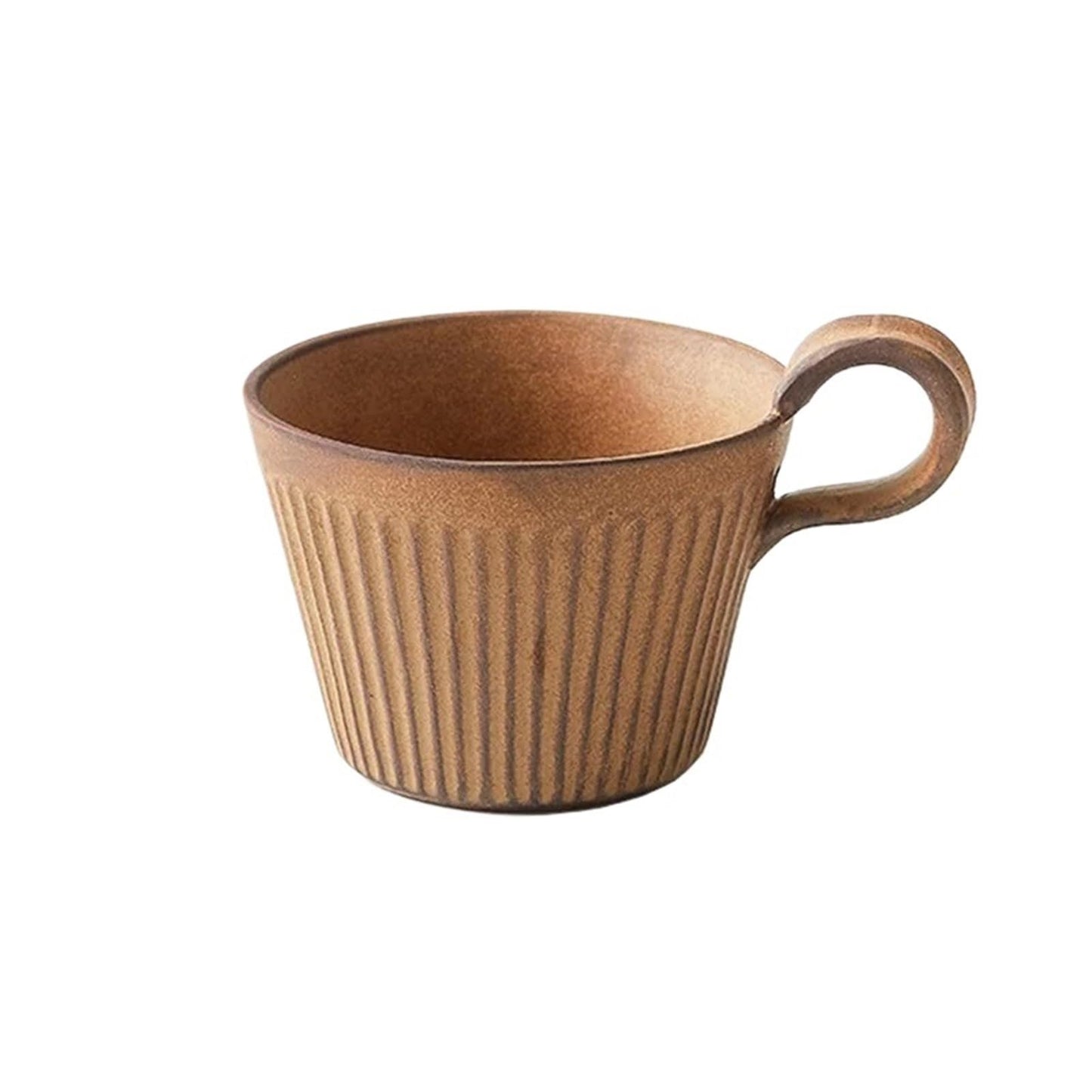 Easy to Clean 320ml Coffee Cup, Vintage Ceramic Breakfast Milk Cup, for Office, Home Use(White)