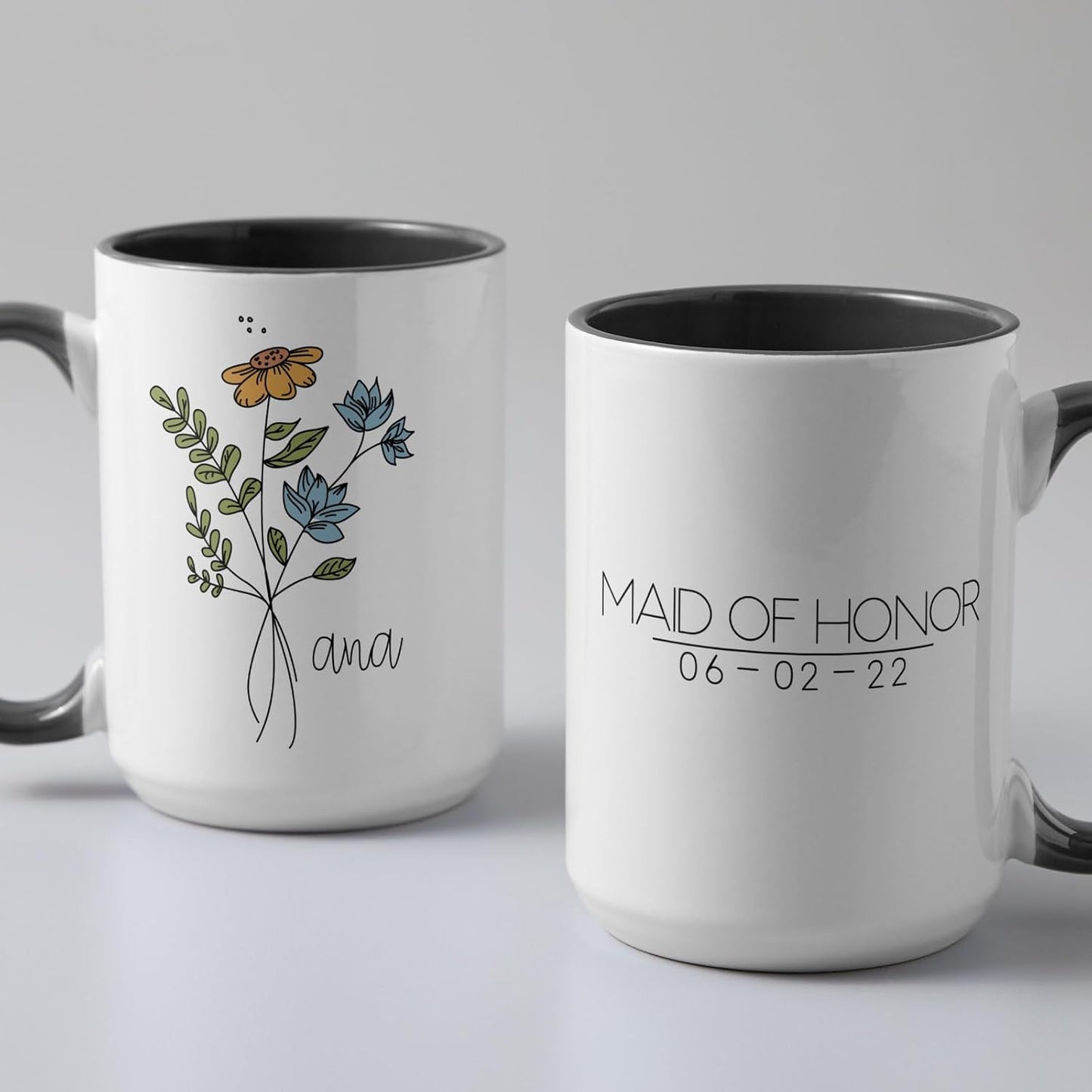 Cricut Beveled Blank Mug to Decorate, White/Gray | Ceramic-Coated, Dishwasher & Microwave Safe,Infusible Ink Compatible,15 Oz Sublimation