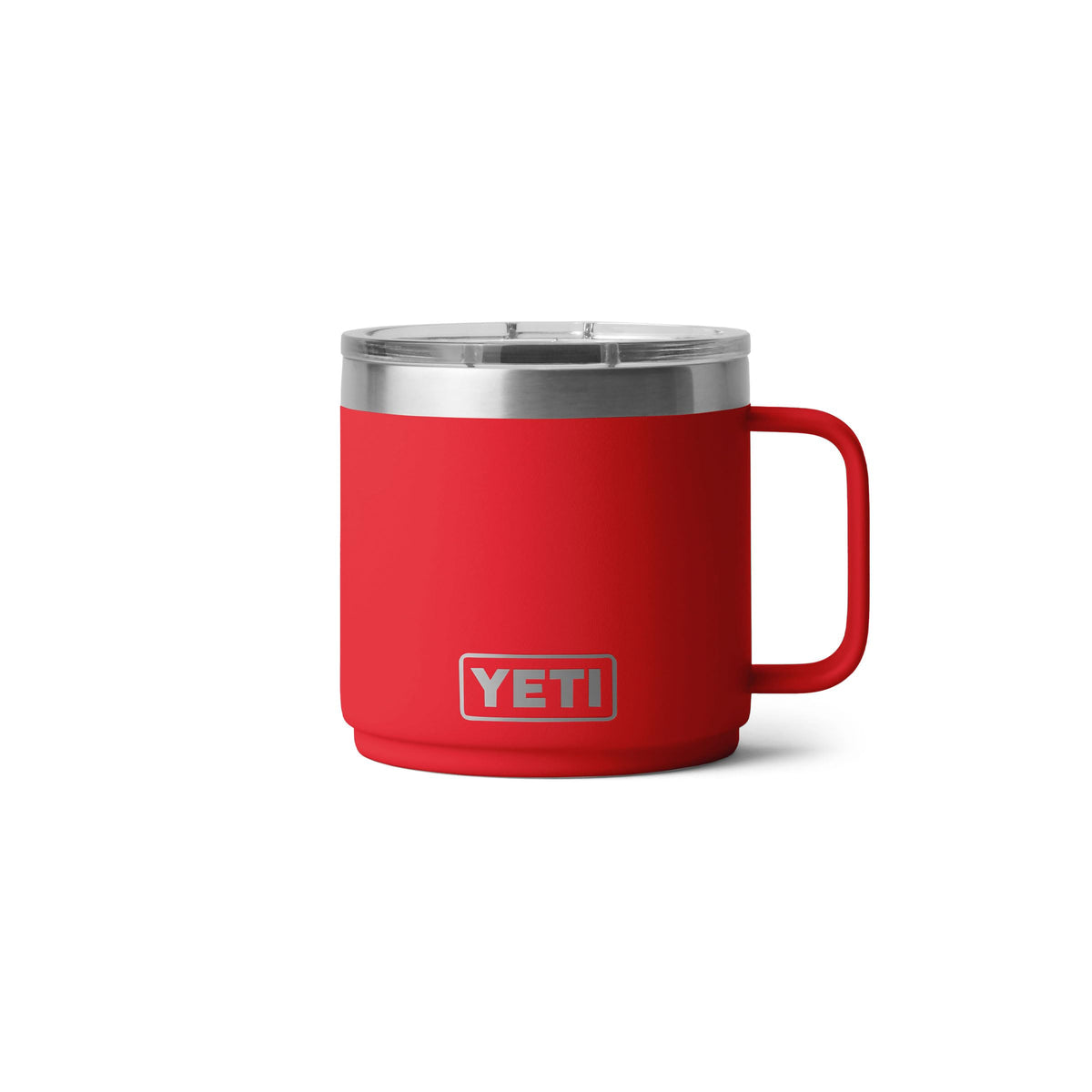 YETI Rambler 14 oz Ceramic Lined Stackable Mug, Cape Taupe | Double-Wall Vacuum Insulated, Stainless Steel with MagSlider Lid