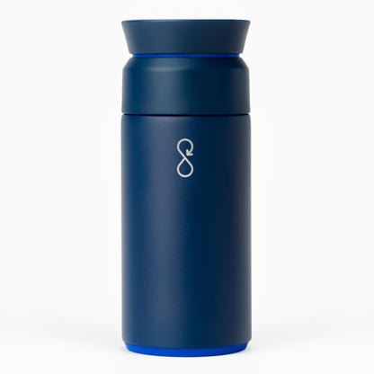 Ocean Bottle Brew Flask 12 oz | Insulated Travel Flask for Hot & Cold Drinks | Recycled Stainless Steel | Sustainable, Eco Friendly Gift (Rock Grey)