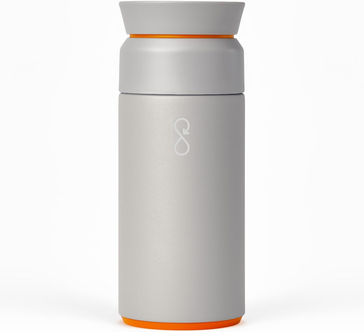 Ocean Bottle Brew Flask 12 oz | Insulated Travel Flask for Hot & Cold Drinks | Recycled Stainless Steel | Sustainable, Eco Friendly Gift (Rock Grey)