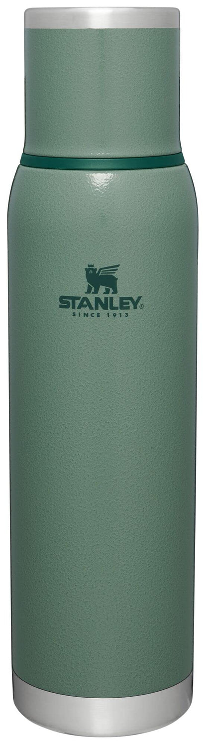 Stanley Adventure-To-Go Vacuum Bottle 25 oz | Wide Mouth with Leakproof Cup Lid | Keep Drinks Hot or Cold | Packable for Travel | Insulated Stainless Steel Thermal Bottle | BPA-Free | Frost White