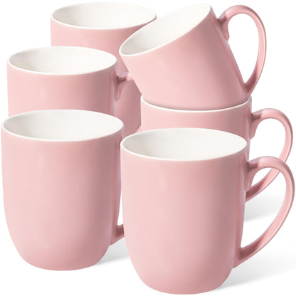 Urbanstrive 16 oz Large Coffee Mugs Set of 4 Ceramic Coffee Mug White Coffee Cups Tea Cups Idea Gift for Women Men House Warming Gifts New Home Office, White 4 Pack