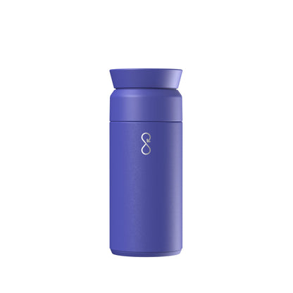 Ocean Bottle Brew Flask 12 oz | Insulated Travel Flask for Hot & Cold Drinks | Recycled Stainless Steel | Sustainable, Eco Friendly Gift (Rock Grey)