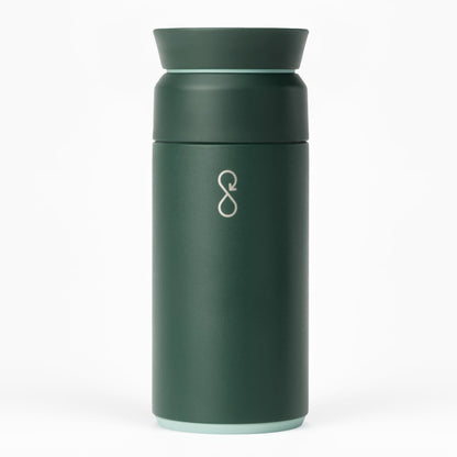 Ocean Bottle Brew Flask 12 oz | Insulated Travel Flask for Hot & Cold Drinks | Recycled Stainless Steel | Sustainable, Eco Friendly Gift (Rock Grey)