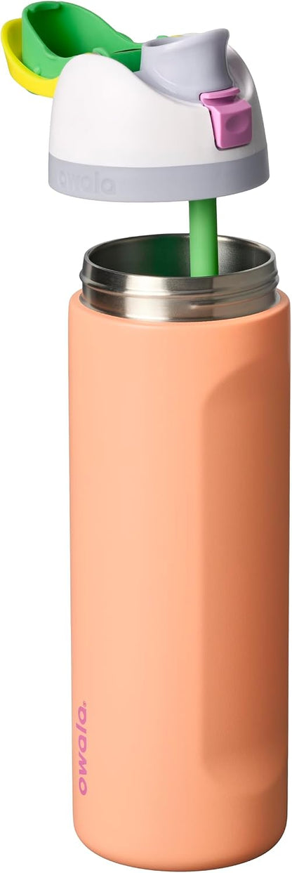 Owala FreeSip Stainless Steel Water Bottle 24 oz Peachy Keen