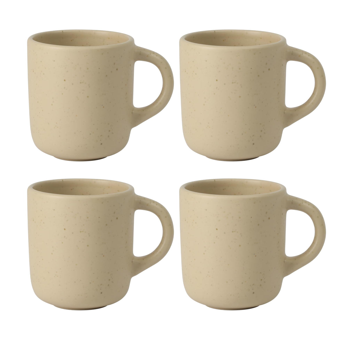 Two Time Oprah's Favorite Things Winner - Corsica Clay 4-Piece Mug Set – Burnt Apricot Terracotta Stoneware Coffee & Tea Cups, Durable Ceramic Drinkware