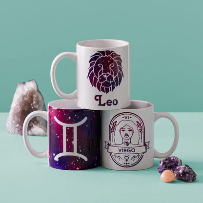 Cricut Beveled Blank Mug to Decorate, White (6 count) | Ceramic-Coated, Dishwasher & Microwave Safe - Mug Press & Infusible Ink Compatible,12 Oz Sublimation