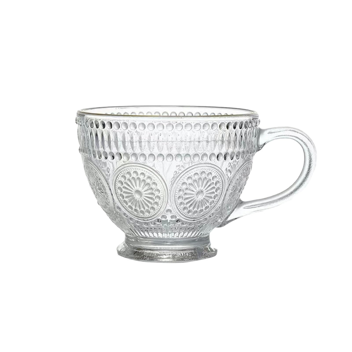 Transparent Oat Breakfast Milk Cup With Handle Large Capacity Oat Coffee Cup-Milk Cup -470ml