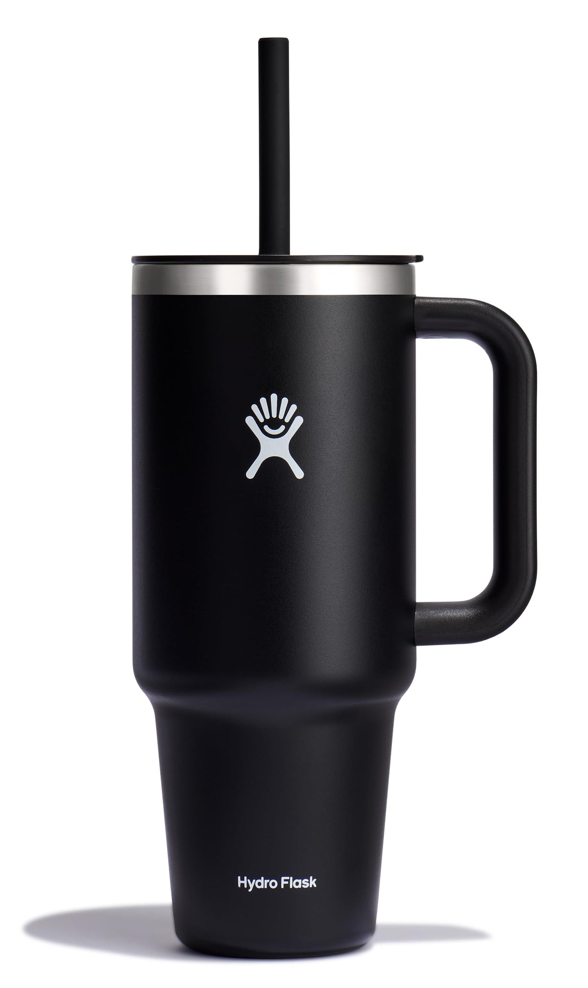 Hydro Flask Travel Tumbler with Handle, Lid and Straw - Insulated Stainless Steel in 40 Oz Trillium