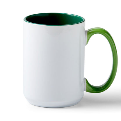 Cricut Beveled Blank Mug to Decorate, White/Gray | Ceramic-Coated, Dishwasher & Microwave Safe,Infusible Ink Compatible,15 Oz Sublimation