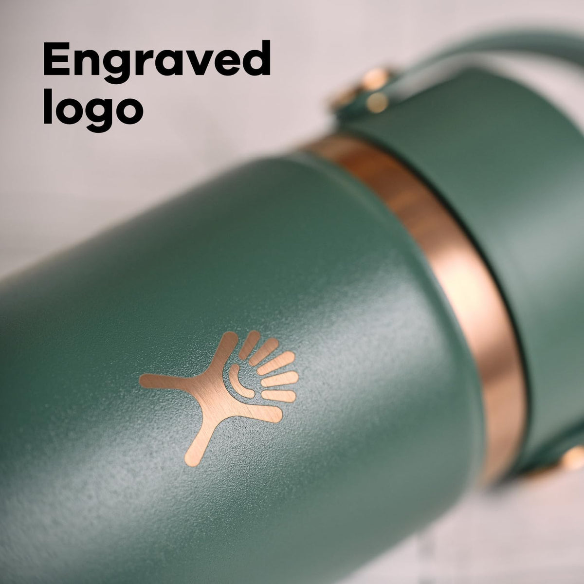 Hydro Flask Micro Bottle - Insulated Mini Leak Proof Flask for Purse or Pocket in 6.7 Oz Forest Green Arc