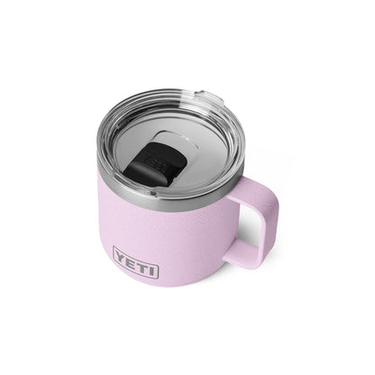 YETI Rambler 14 oz Ceramic Lined Stackable Mug, Cape Taupe | Double-Wall Vacuum Insulated, Stainless Steel with MagSlider Lid