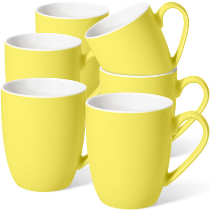 Urbanstrive 16 oz Large Coffee Mugs Set of 4 Ceramic Coffee Mug White Coffee Cups Tea Cups Idea Gift for Women Men House Warming Gifts New Home Office, White 4 Pack