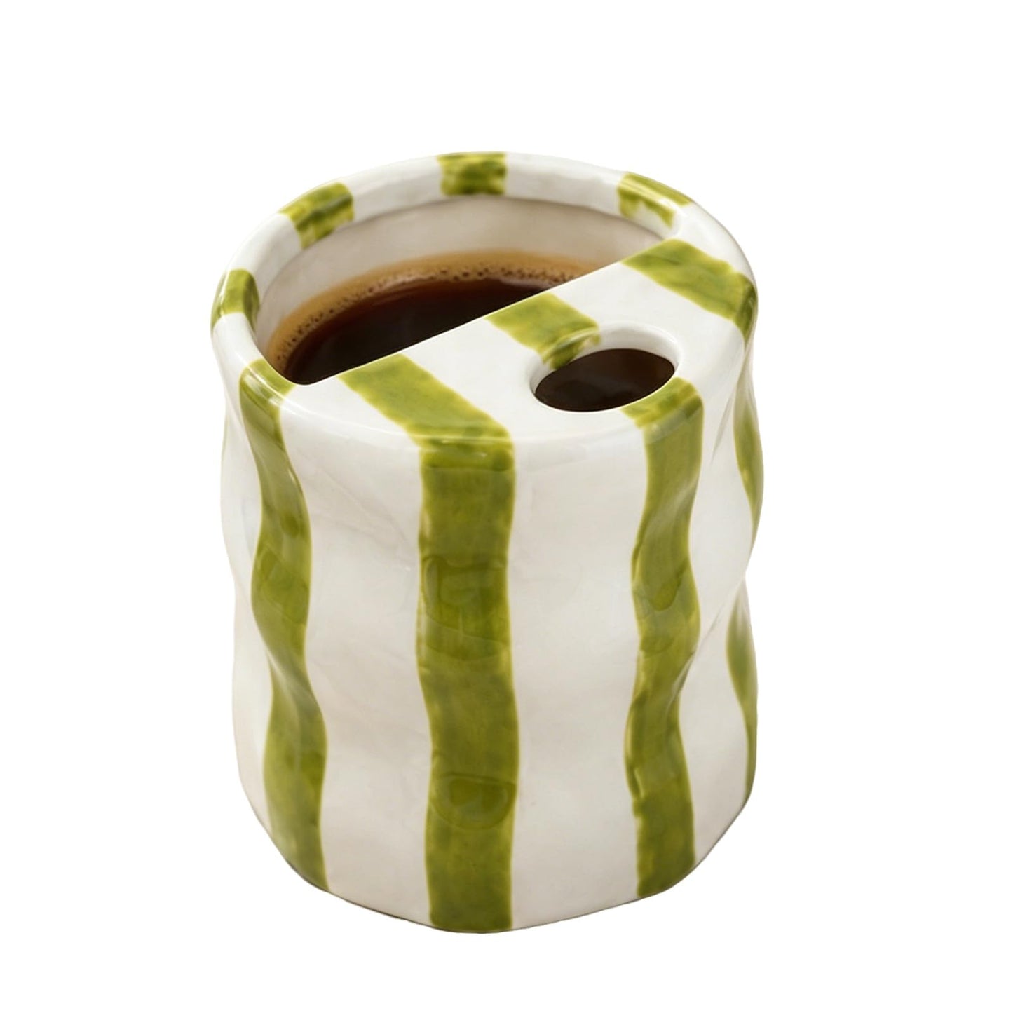 8 Oz Coffee Mug Large Espresso Cups With Saucer Ceramic Coffee Mugs Porcelain Coffee Cup With Saucer Hand-Painted Striped Art Cup And Saucer,C