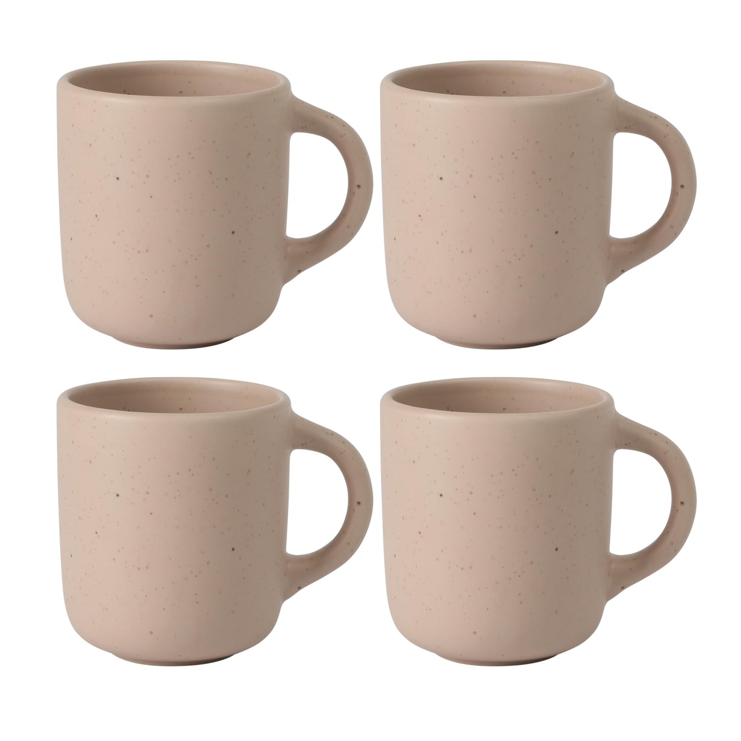 Two Time Oprah's Favorite Things Winner - Corsica Clay 4-Piece Mug Set – Burnt Apricot Terracotta Stoneware Coffee & Tea Cups, Durable Ceramic Drinkware