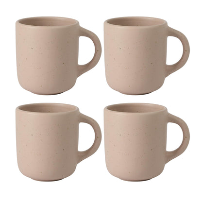 Two Time Oprah's Favorite Things Winner - Corsica Clay 4-Piece Mug Set – Burnt Apricot Terracotta Stoneware Coffee & Tea Cups, Durable Ceramic Drinkware