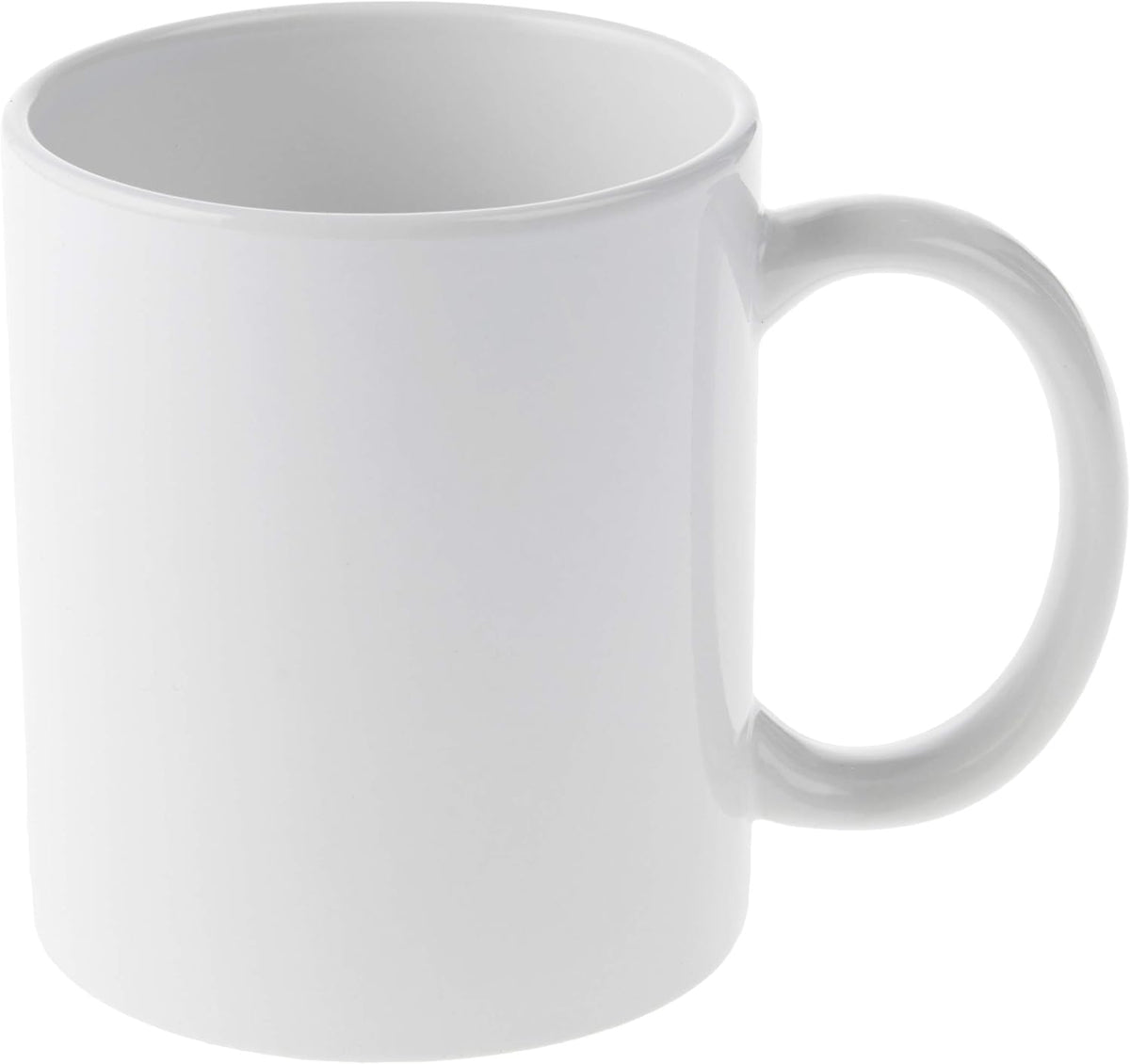 Cricut Beveled Blank Mug to Decorate, White (6 count) | Ceramic-Coated, Dishwasher & Microwave Safe - Mug Press & Infusible Ink Compatible,12 Oz Sublimation
