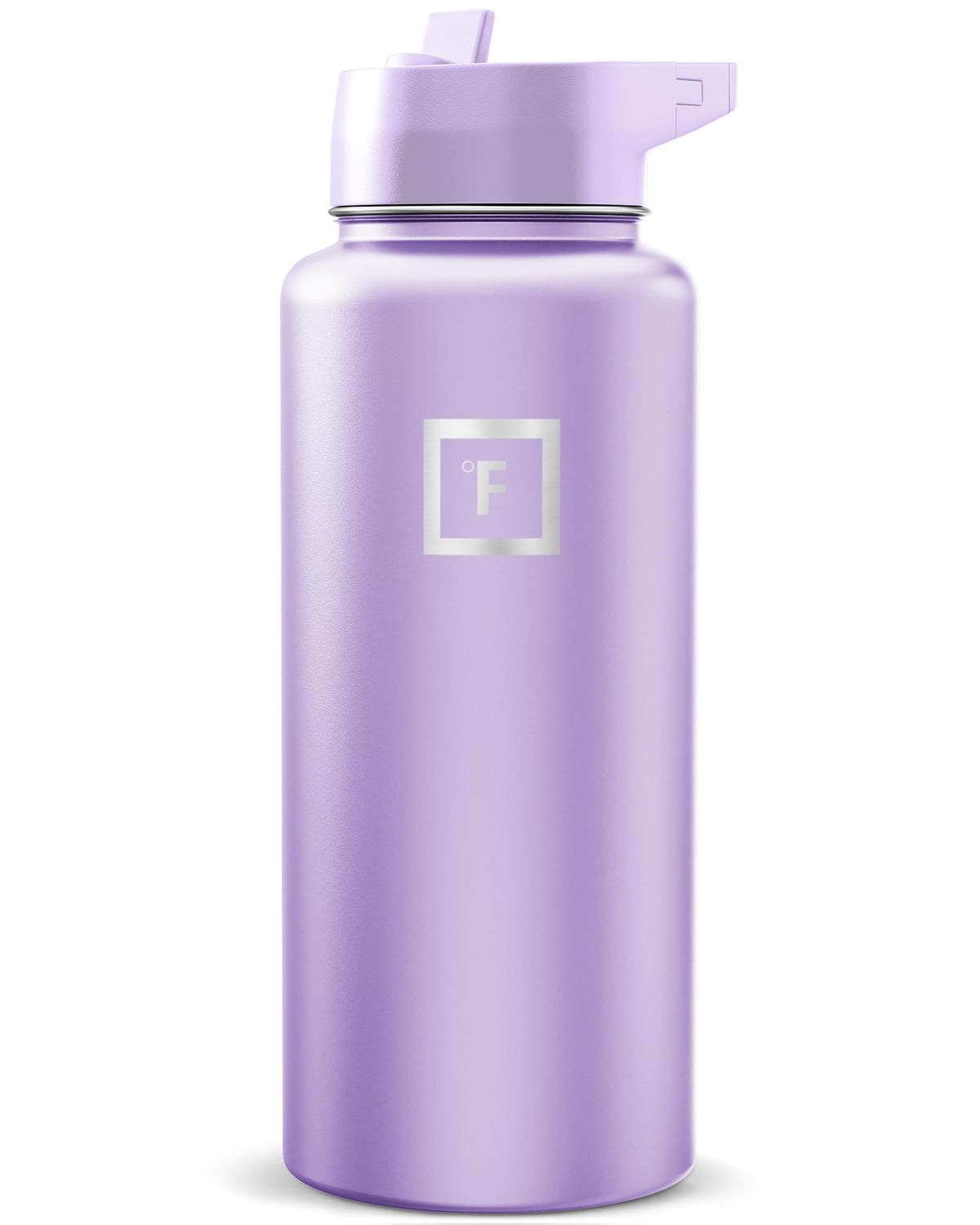 IRON °FLASK 32 oz Wide Mouth Water Bottle with 3 Lids | Insulated Stainless Steel Sports Water Bottle with 3 Leakproof Lids - BPA Free, Cold 24 Hrs, Sweat Free (Midnight Black)