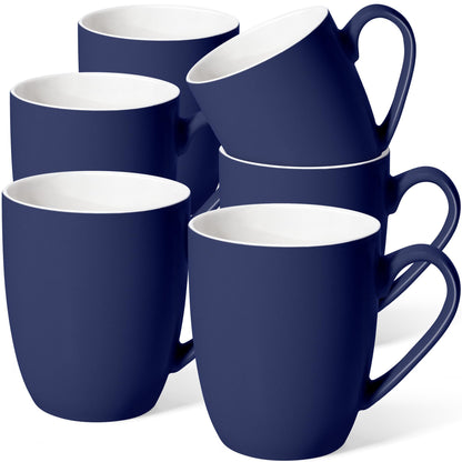 Urbanstrive 16 oz Large Coffee Mugs Set of 4 Ceramic Coffee Mug White Coffee Cups Tea Cups Idea Gift for Women Men House Warming Gifts New Home Office, White 4 Pack