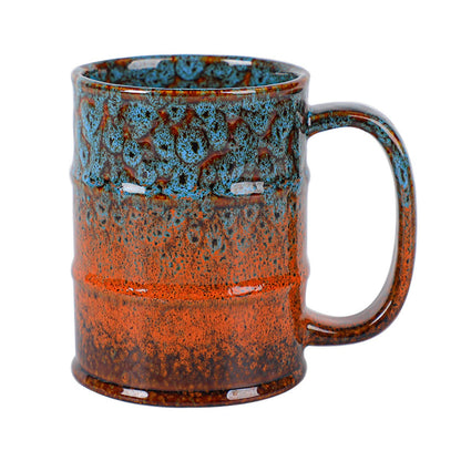 Coffee Mug,20 Oz Coffee Cups Ceramic Tea Cup Large Coffee Mug for Office and Home - Dishwasher and Microwave Safe Novelty Coffee Mug(1,Green and Blue)