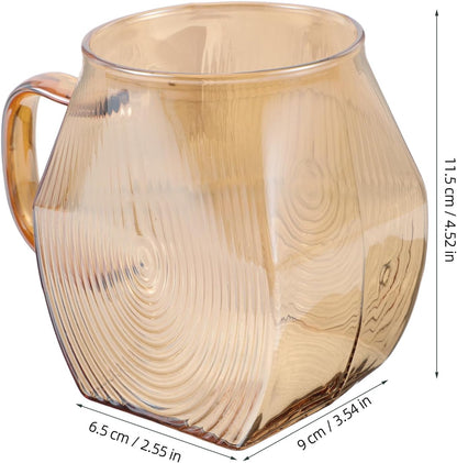 Ipetboom 250ml Breakfast Milk Cup Glass Espresso Cup Heat Resistant Reusable Silica Glass with Stainless Steel Minimalist Chic Design for Home Beverage