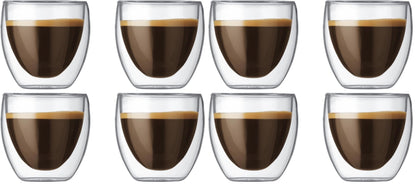 Bodum 15oz Pavina Double Wall High-Heat Borosilicate Glass, Set of 2, Clear
