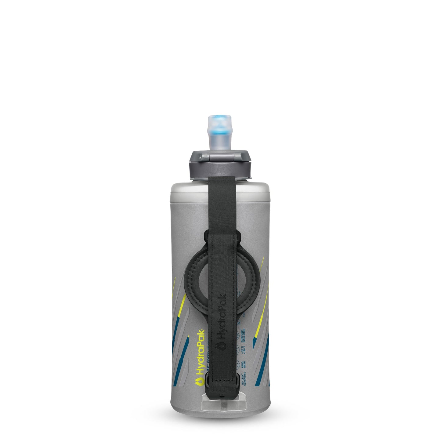 HydraPak SkyFlask Speed - Collapsible Handheld Running Water Bottle (350ml, 500ml, 500ml Insulated) - Adjustable Strap, Lightweight, Spill-Proof Cap