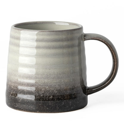 15.5oz Large Heavyweight Ceramic Mug, Reactive (Light Green) | 15.5oz Medium-Large, Heavy Weighted Stoneware, Reactive Transmutation Glaze, Microwave & Dishwasher Safe, Gift Box