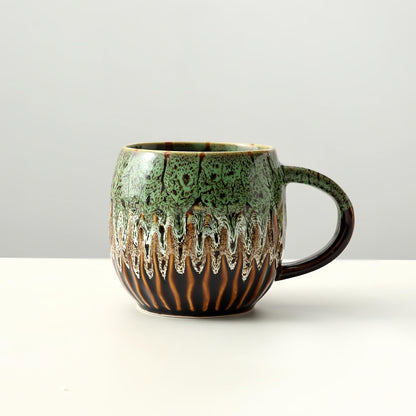 Large Ceramic Coffee Mug - 20oz Big Tea Cup, Green | Large Tea Mug, Microwave Safe, Dishwasher Safe