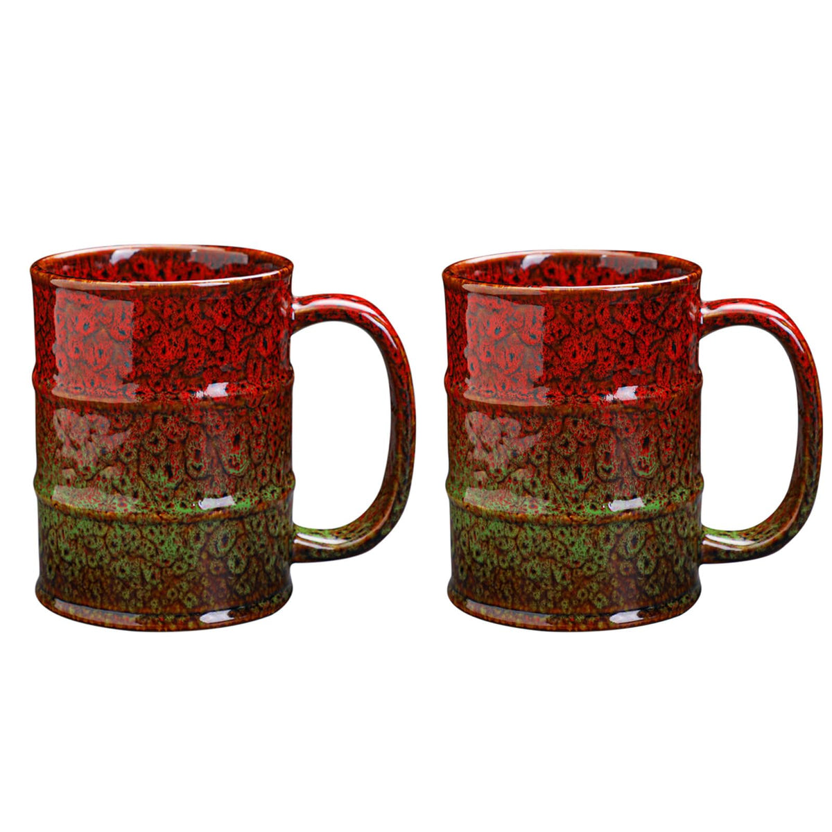Coffee Mug,20 Oz Coffee Cups Ceramic Tea Cup Large Coffee Mug for Office and Home - Dishwasher and Microwave Safe Novelty Coffee Mug(1,Green and Blue)