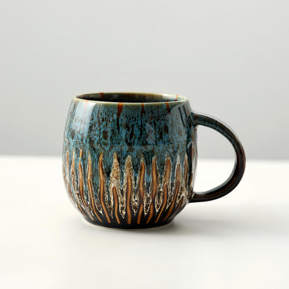 Large Ceramic Coffee Mug - 20oz Big Tea Cup, Blue | Large Tea Mug, Microwave Safe, Dishwasher Safe