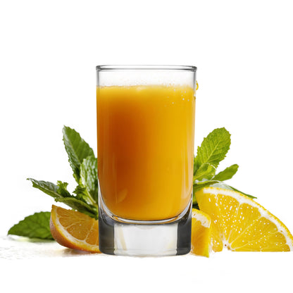 Vikko Mini Juice Glasses, 4.75 Ounce SMALL Glass Cups, Set of 6 Thick and Durable Juice Glass, 2.1 Inch x 3.9 Inch Heavy Base Juice Cups, Kids Drinking Glasses for Milk, Small Drinking Glasses