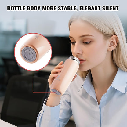 Small Thermo Bottle Mini Vacuum Insulated Water Bottle 200ml/6.8oz Water Flask Stainless Steel Thermal Water Bottles Thermo for Hot and Cold Drinks for Purse Handbag Pocket (Black)