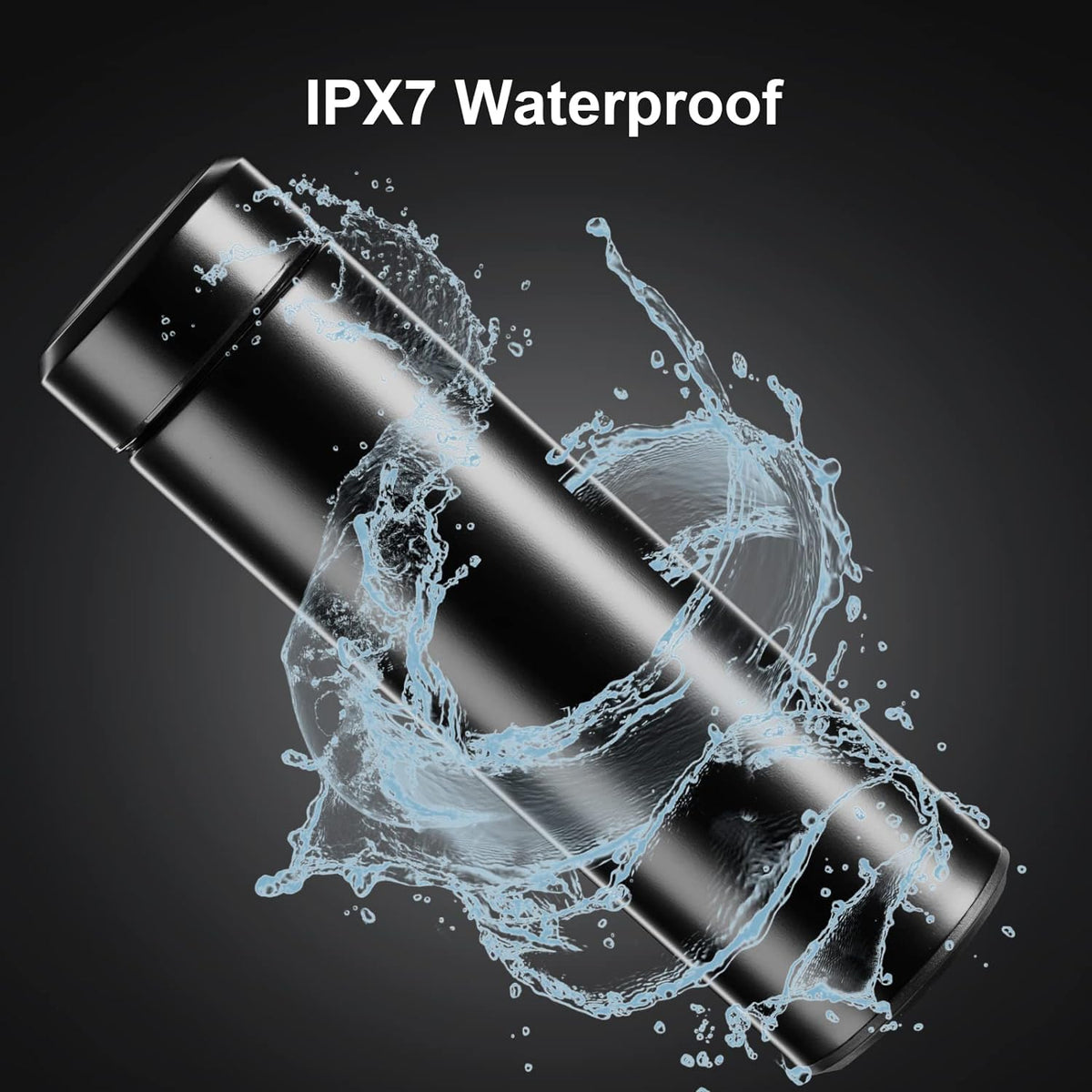 PARACITY Insulated Water Bottle, 15 oz Stainless Steel Water Bottle, Black | As a tea bottle or coffee bottle, this double-wall vacuum-insulated metal water bottle keeps drinks hot 12 hrs, cold 24 hrs.