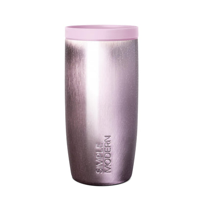 Simple Modern Insulated Travel Coffee Mug 360° Lid | 16oz | Green | Voyager Ceramic-Lined Insulated Stainless Steel Coffee Tumbler Iced Coffee Cup, Mug with Lid | Fits Cupholder, Sea Glass Sage
