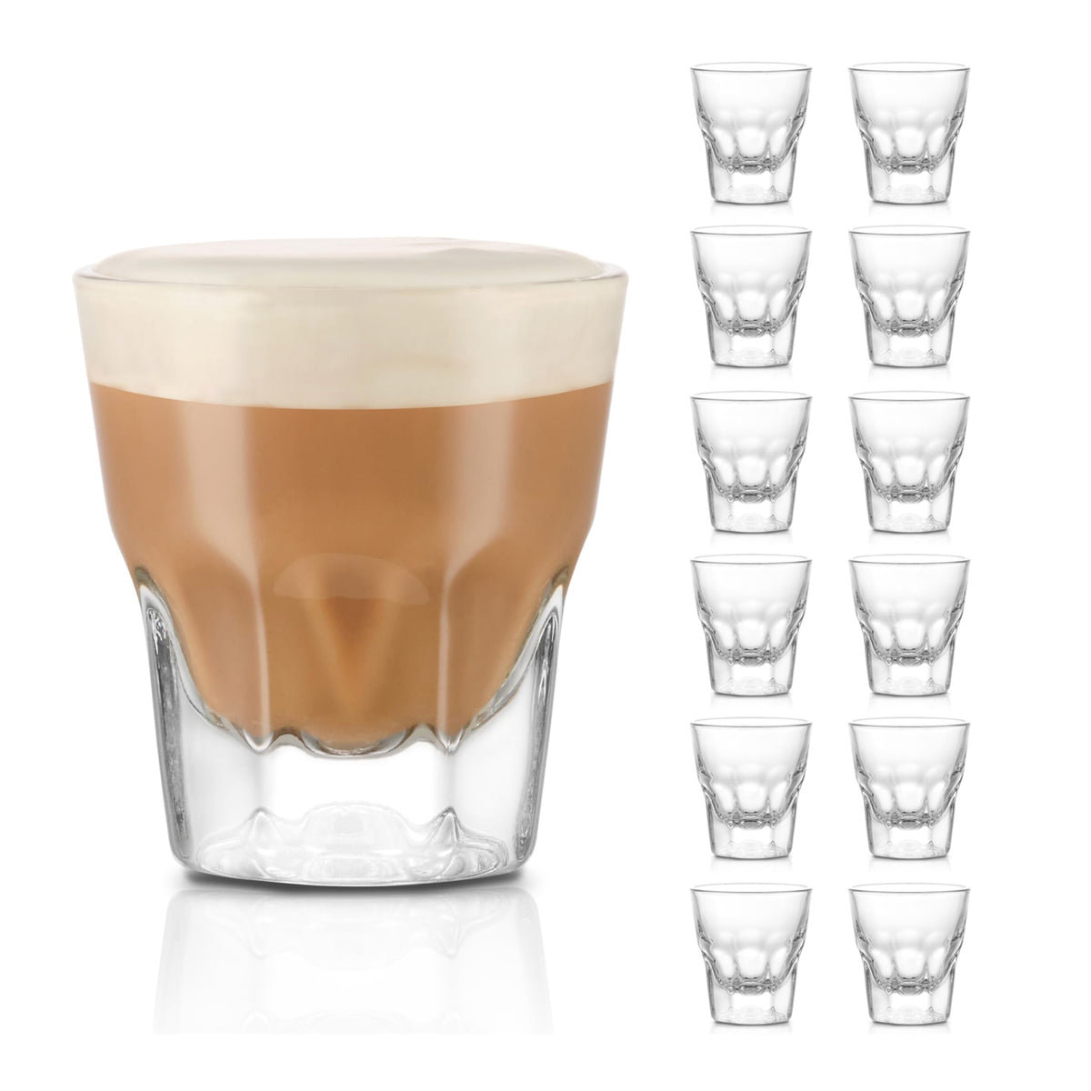 Libbey Gibraltar DuraTuff Drinking Glass Drinking Cup Set, Iconic Heavy Base Bar Glassware Thick Drinking Glasses Set of 12, 22-Ounce Iced Tea Glasses